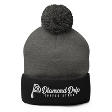 Load image into Gallery viewer, Diamond Drip Pom-Pom Beanie