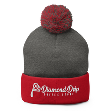 Load image into Gallery viewer, Diamond Drip Pom-Pom Beanie