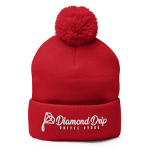 Load image into Gallery viewer, Diamond Drip Pom-Pom Beanie