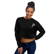 Load image into Gallery viewer, Diamond Drip Embroidered Crop Sweatshirt