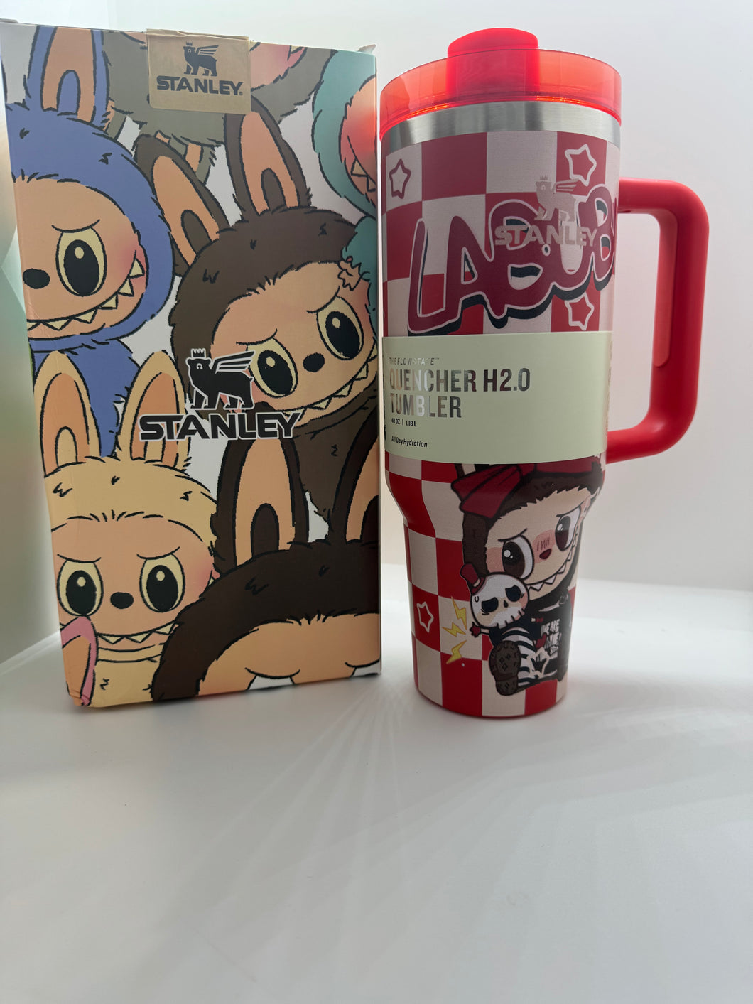 40oz Red Labubu Stanley